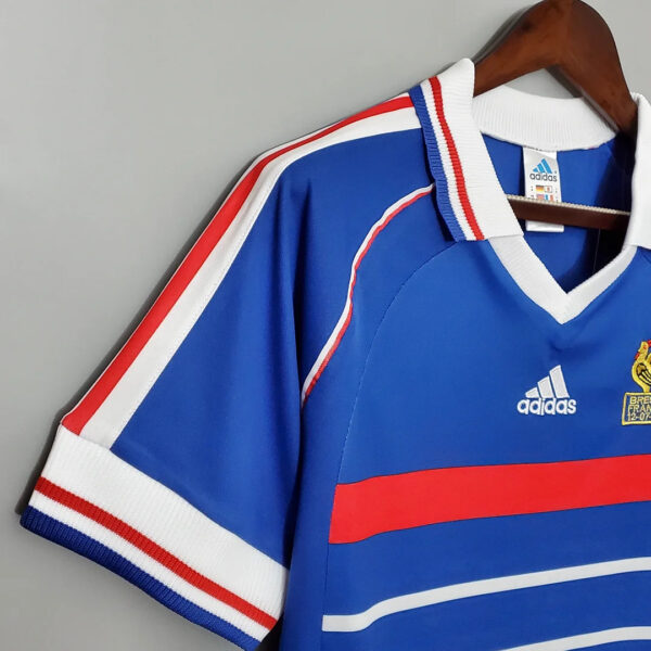 France 1998 Retro Home Football Jersey - Image 3