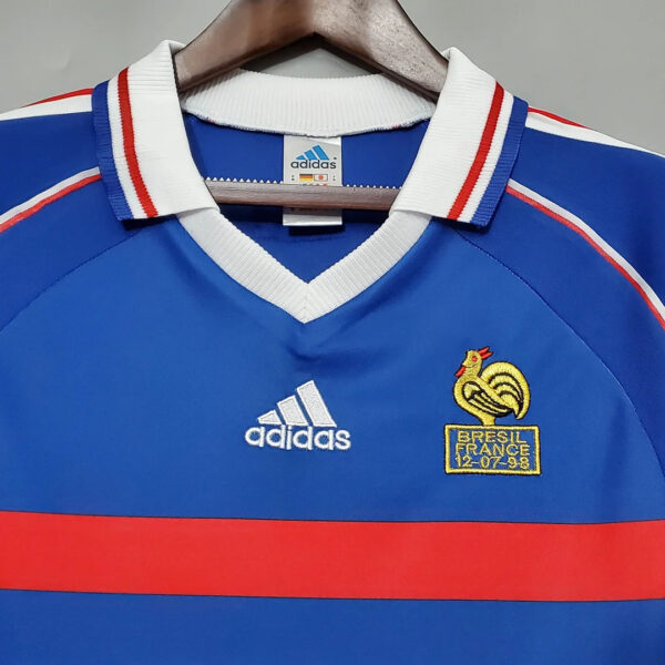 France 1998 Retro Home Football Jersey - Image 4