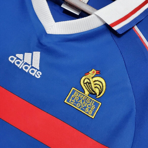 France 1998 Retro Home Football Jersey - Image 5