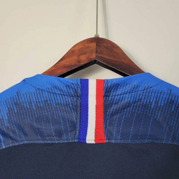 France 2018 Retro Home Football Jersey - Image 7