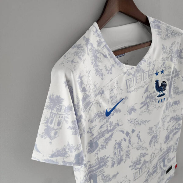 France 2022 FIFA World Cup Away Football Jersey White - Image 5